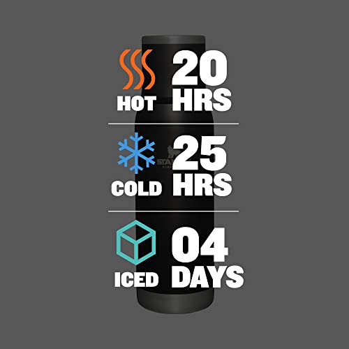 Stanley Adventure-To-Go Vacuum Bottle 25 oz Wide Mouth Insulated Stainless Steel Thermos, Blue Glow D5617