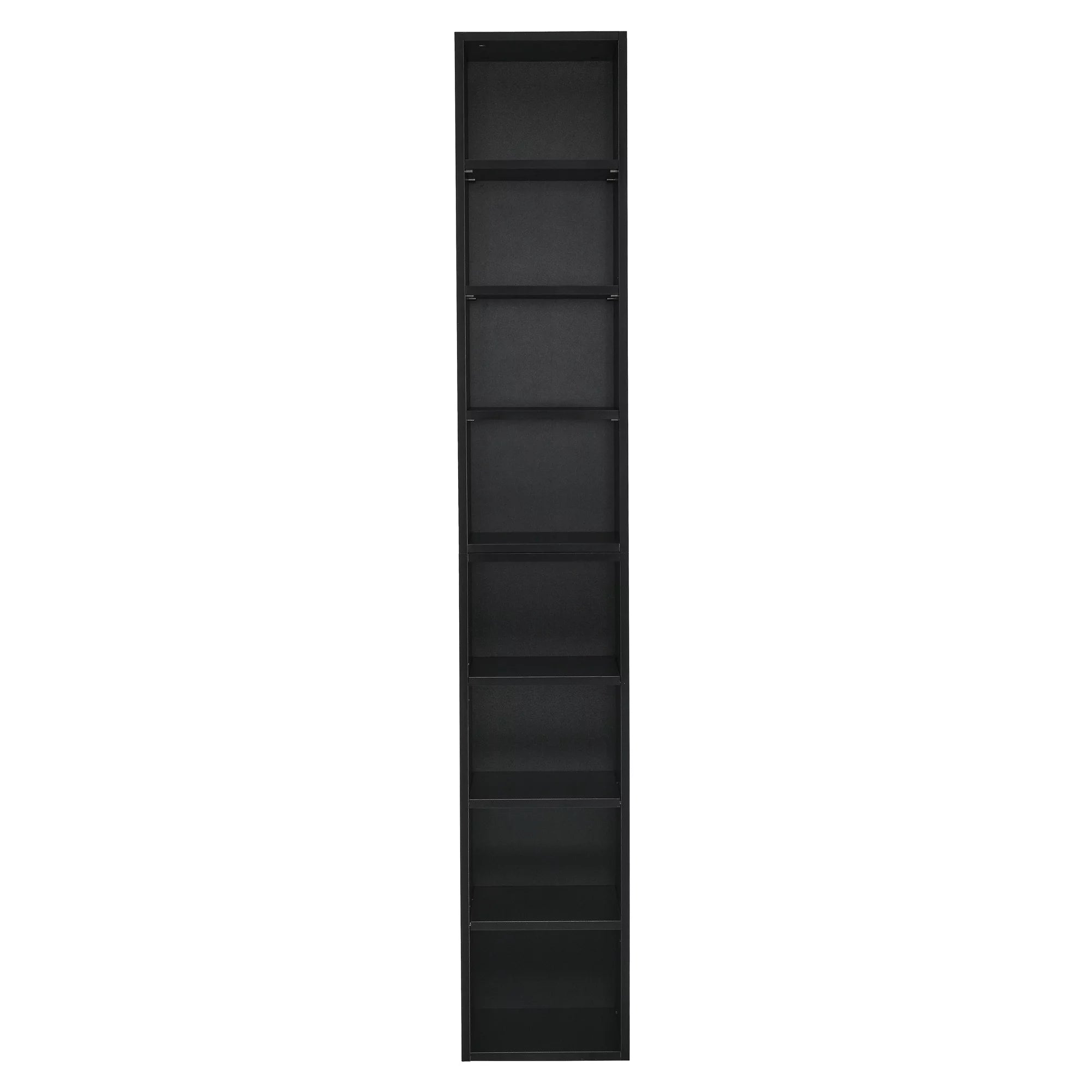 CoSoTower 8-Tier Media Tower Rack, CD DVD Slim Storage Cabinet with Adjustable Shelves W42081