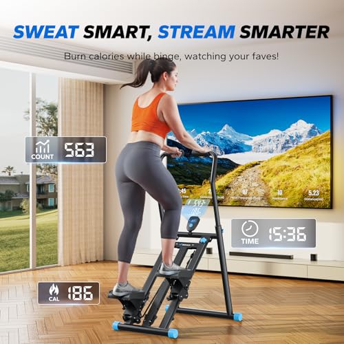 MERACH Stair Stepper for Home Gym, Vertical Climber Machine with Adjustable Handlebar P988