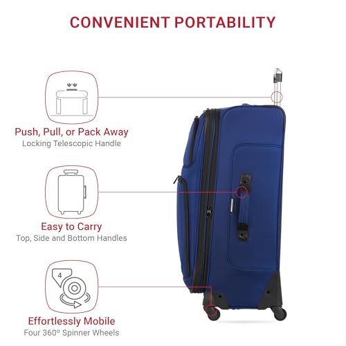 SwissGear Sion Softside Expandable Luggage, Black, 29-Inch C81483