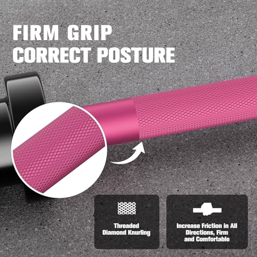 RITFIT Olympic Barbell 4ft/6ft 2 Inch Weight Bar for Strength Training, 500lbs Capacity F369
