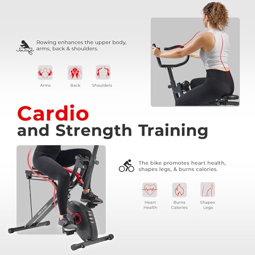 Sunny Health & Fitness Row-N-Ride PRO Full Body Squat Machine G774529