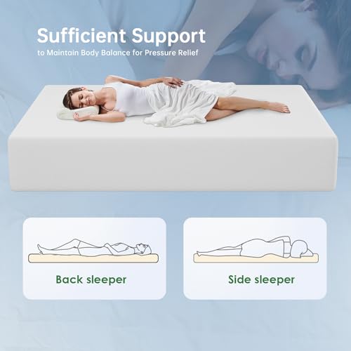 PayLessHere 6 Inch Twin XL Gel Memory Foam Mattress, CertiPUR-US Certified F9487