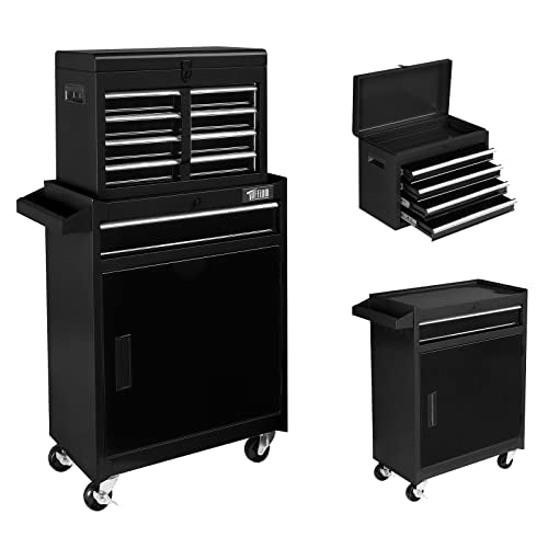 TUFFIOM 5-Drawer Rolling Tool Chest with Lockable Wheels X4579