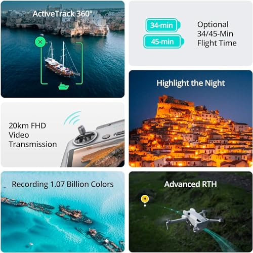 DJI Mini 4 Pro Folding Drone with RC 2 Remote, 4K HDR Camera, Under 249g D213
