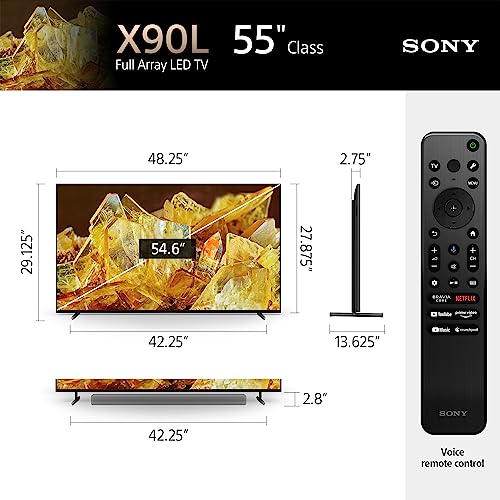 Sony 85 Inch 4K Ultra HD TV X90L Series BRAVIA XR Full Array LED Smart Google TV W2345