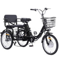 Electric Tricycle for Adults, Peak 750W/500W, Electric Trike, 20"x4.0" Folding Fat Tire 3 Wheel Electric Trike, Max 20MPH,with Large Basket and 48V 15/13 Ah Removable Battery