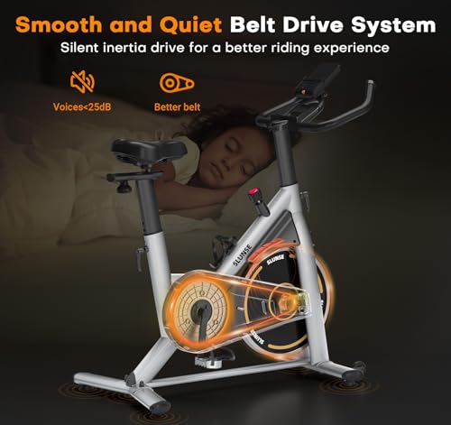 Adjustable Magnetic Exercise Bike for Home with App Compatible H403081