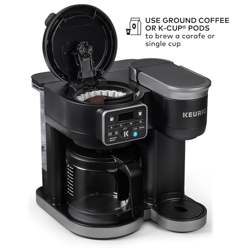 Keurig K-Duo Hot & Iced Single Serve & Carafe Coffee Maker, 72oz Reservoir W9296