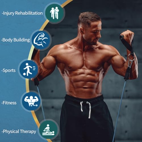 VEICK Resistance Bands with Handles for Home Workout O75059