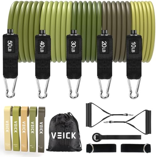 VEICK Resistance Bands with Handles for Home Workout O75059