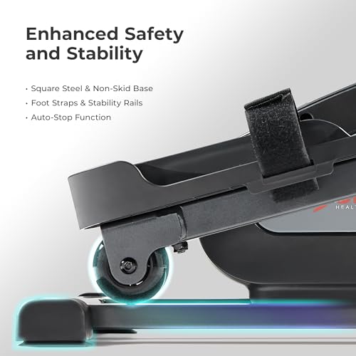 Sunny Health & Fitness Smart Mini Elliptical Trainer, Under-Desk Pedal Exerciser D70811