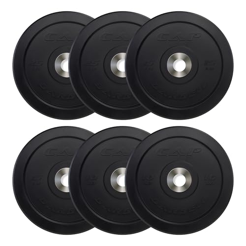 CAP Barbell 2-Inch Olympic Bumper Plate Weight Set O371151