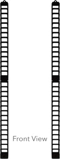 Atlantic Media Stix, Wall-Mount CD/DVD Media Storage Rack, 4-pack PN 62735674 in Black