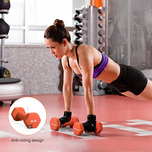 Neoprene Dumbbell Hand Weight Pairs for Home Gym Exercise N796