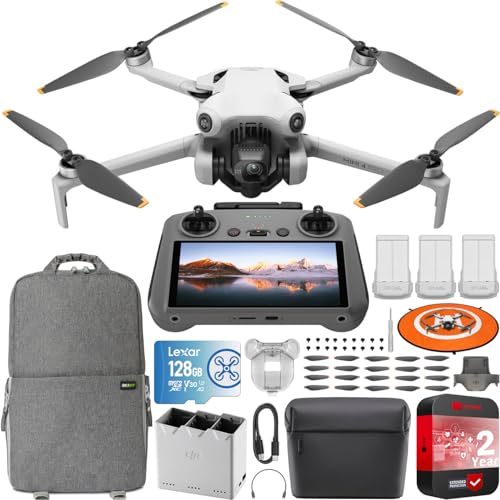 DJI Mini 4 Pro Folding Drone with RC 2 Remote, 4K HDR Camera, Under 249g D213