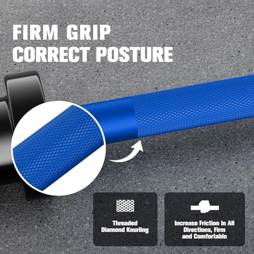 RITFIT Olympic Barbell 4ft/6ft 2 Inch Weight Bar for Strength Training, 500lbs Capacity F369