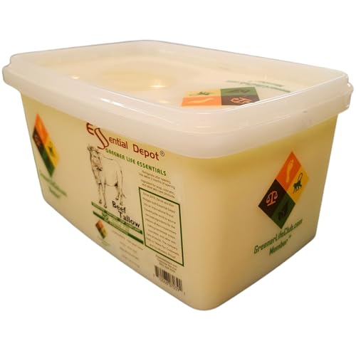 Grass Fed Beef Tallow, Non-GMO, Food Grade, 7 lbs V936557