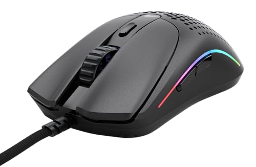 Glorious Model D Wired Gaming Mouse - 68g Honeycomb RGB Ergonomic, Matte White M160012