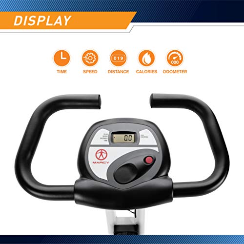 Marcy Foldable Upright Exercise Bike with Adjustable Resistance H1253