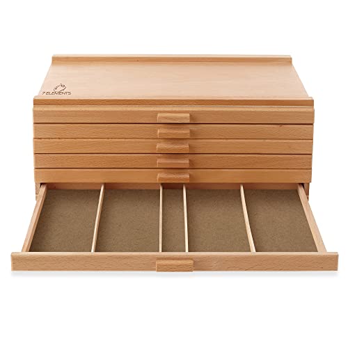 7 Elements 6 Drawer Wooden Artist Storage Box G860