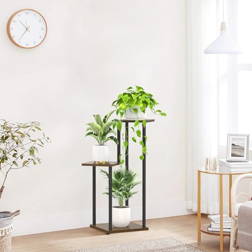 6 Tier Metal Wood Corner Plant Stand Indoor Outdoor H78199