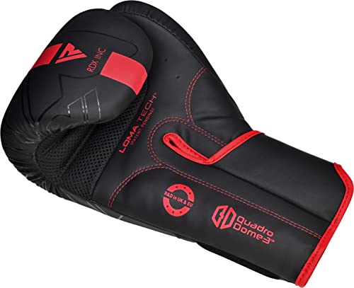 RDX Boxing Gloves Pro Training Sparring Maya Hide Leather Muay Thai MMA Kickboxing Adult Ventilated Palm R71478