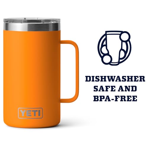 YETI Rambler 24 oz Mug, Stainless Steel, Vacuum Insulated N160