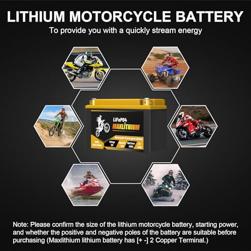YTX20L-BS 12V 12Ah 720A Lithium Powersports Battery with Smart BMS V613