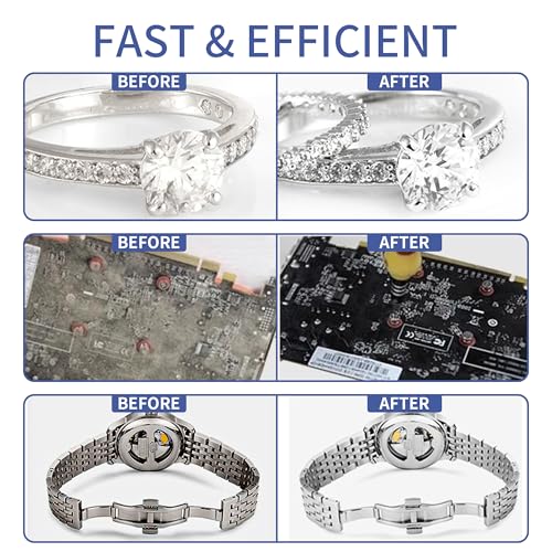 Ultrasonic Cleaner 800ml 40kHz with Timer for Jewelry Watch Ring J481292