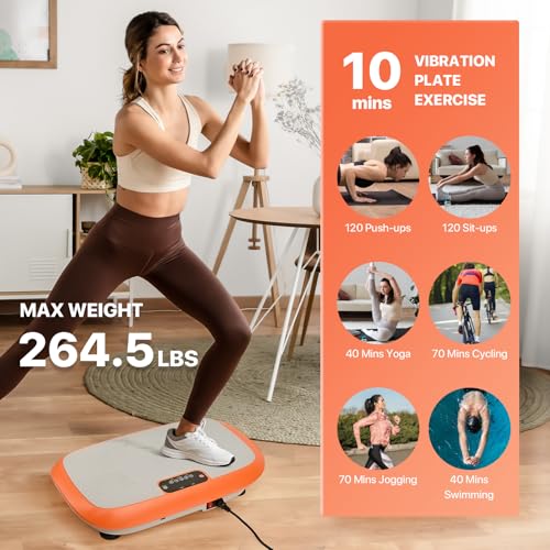 Vibration Plate Exercise Machine for Home Fitness, 99 Adjustable Speeds R1228