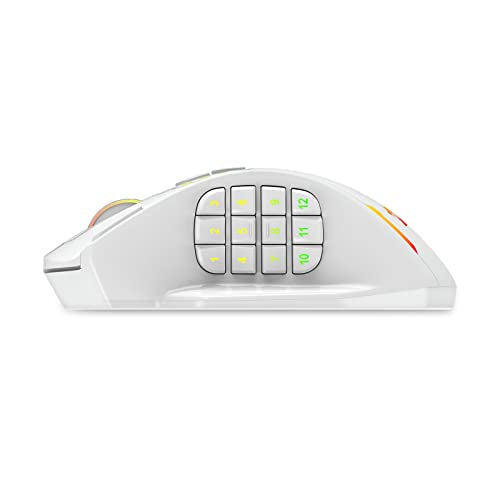 Redragon M908 Impact RGB MMO Gaming Mouse with 12 Side Buttons, 12400 DPI U713989