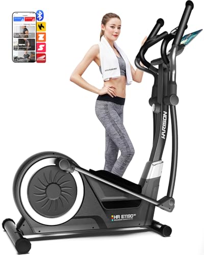 HARISON Elliptical Machine for Home, 350 LBS Capacity, Magnetic Resistance with Bluetooth D897592
