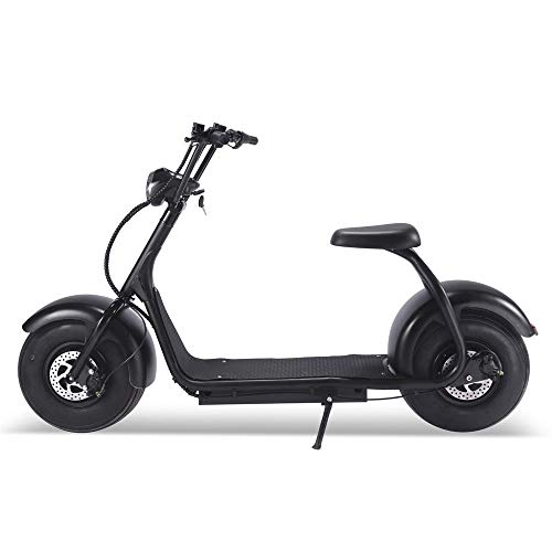MotoTec Fat Tire 60V 18Ah 2000W Electric Scooter Black G657