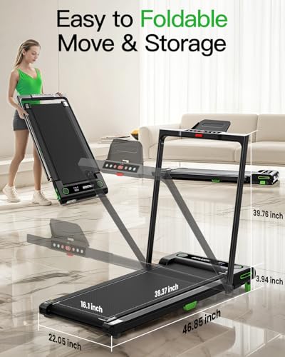 Akluer Walking Pad with Incline, 2.5 HP Under Desk Treadmill for Home L144230