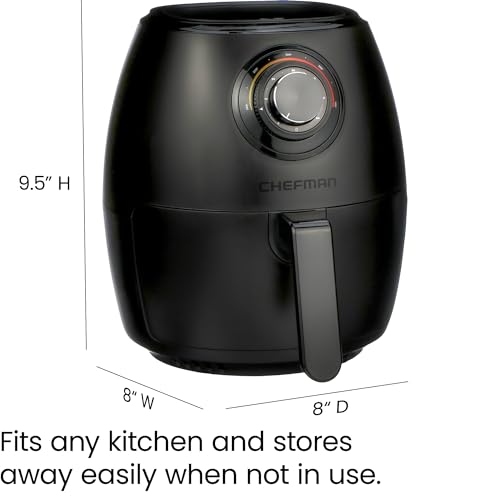 CHEFMAN Multifunctional Digital Air Fryer Rotisserie Dehydrator Convection Oven, 10L, Black B811909