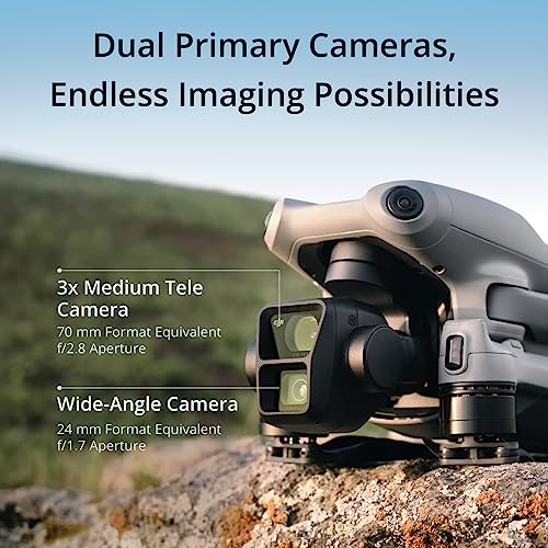 DJI Air 3 (DJI RC-N2) Drone with Dual Primary Cameras, 46-Min Flight Time X4993
