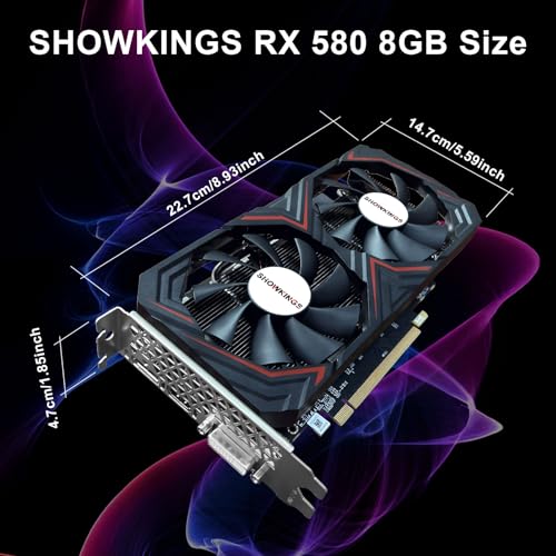 Radeon RX 580 8GB GDDR5 Graphics Card with Dual Fan Y315