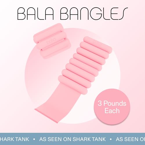 Bala Bangles Wrist & Ankle Weights Adjustable Silicone Set for Women Men Y10032
