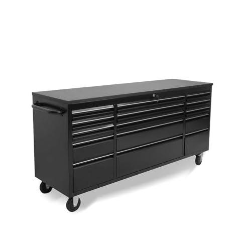 CHETTO C 72 in Rolling Tool Chest with Drawers, Black S79484