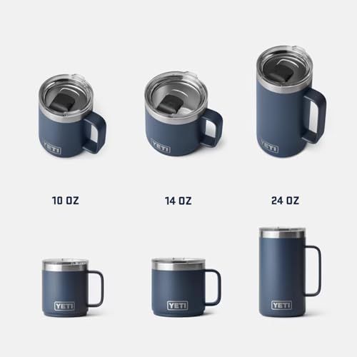 YETI Rambler 24 oz Mug, Stainless Steel, Vacuum Insulated N160