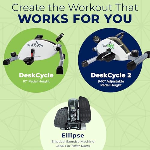 DeskCycle Ellipse Leg Exerciser Under Desk Elliptical Machine X73506