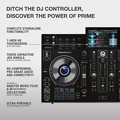 Denon DJ PRIME 4+ Standalone DJ Controller with 4 Decks and 10.1" Touchscreen Z5622