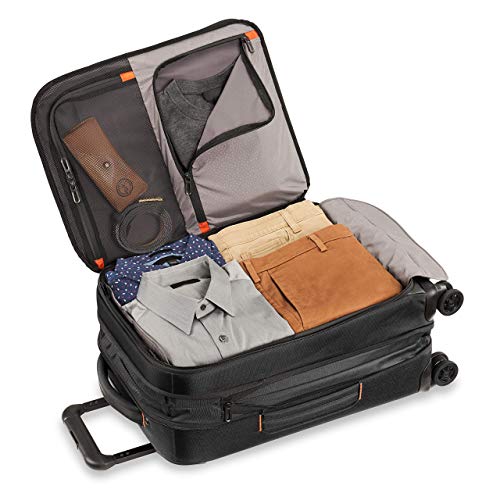 Briggs & Riley 22" Carry On Expandable Spinner - Softside Luggage, Black G487462
