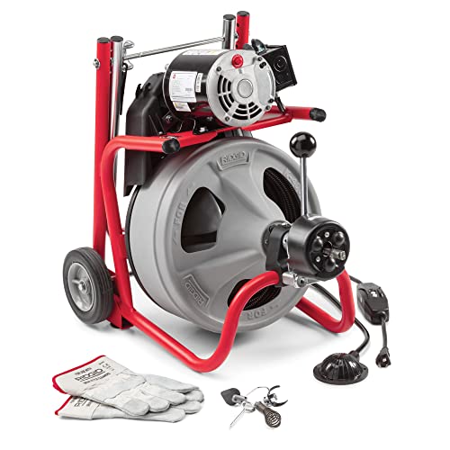 RIDGID K-400 Drain Cleaning Drum Machine Kit with 1/2" x 75' Cable I39446