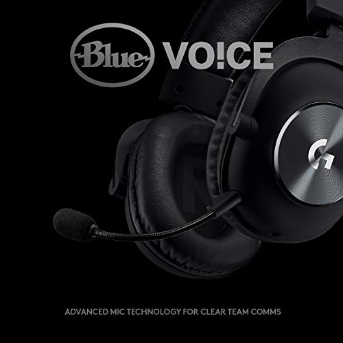 Logitech G Pro X Wired Gaming Headset with Detachable Mic, 50 mm Drivers, Black S8199