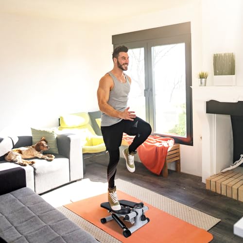 Mini Stepper with Resistance Bands, 300LBS Capacity & LCD Monitor J8144