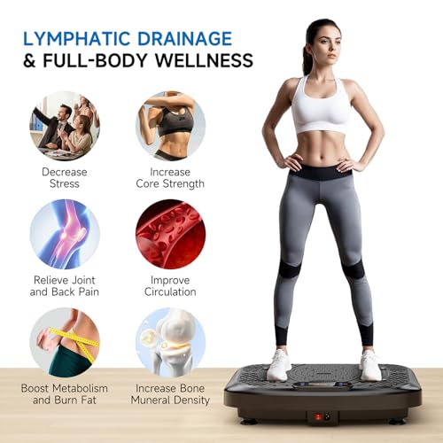 Vibration Plate Exercise Machine Full Body Workout 450 Lbs Capacity W919