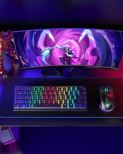 SM600 White Wireless Gaming Mouse, 8000 DPI Tri-Modes RGB E7535