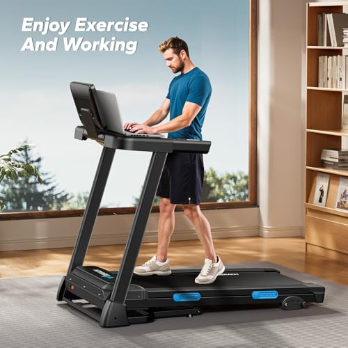 MERACH Foldable Treadmill with Incline, 7.5MPH Quiet for Home M910